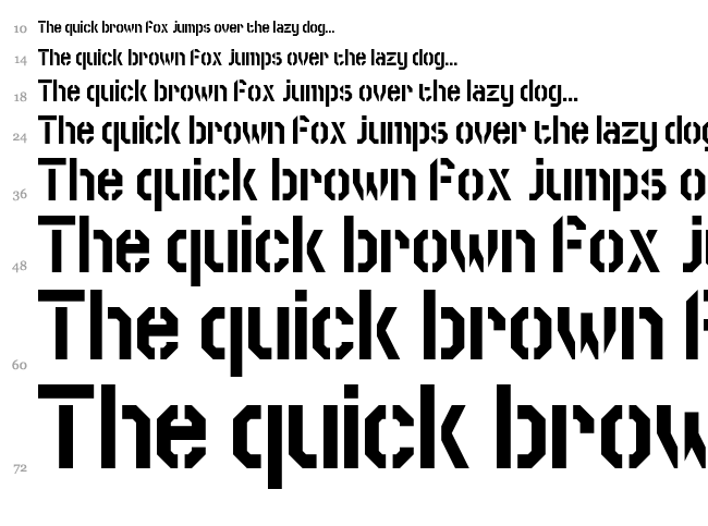 Swore Games font waterfall